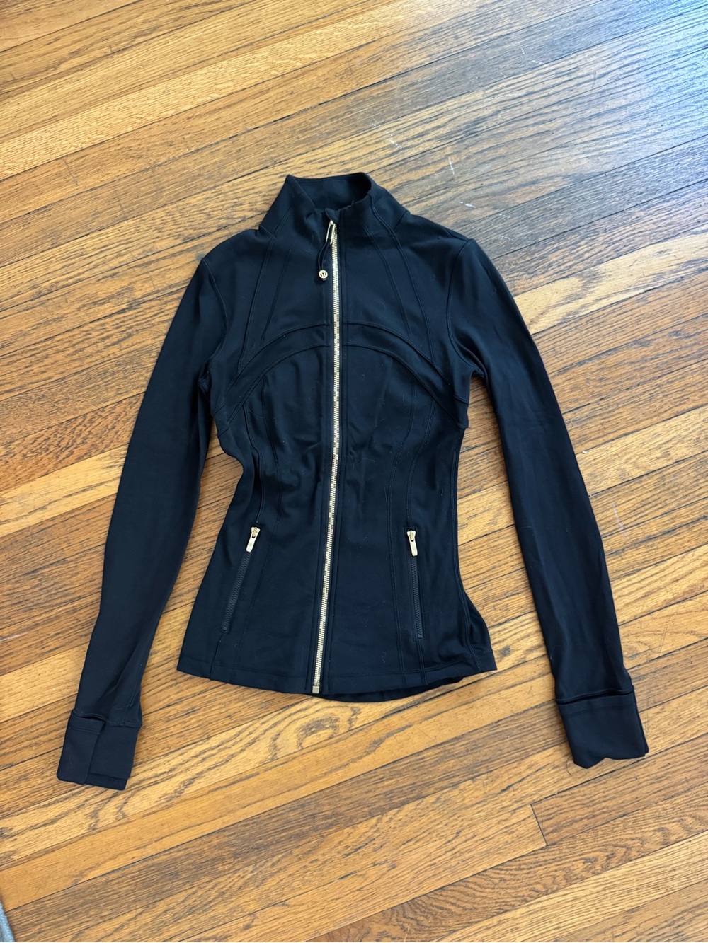 Lululemon limited edition black define jacket with gold zipper